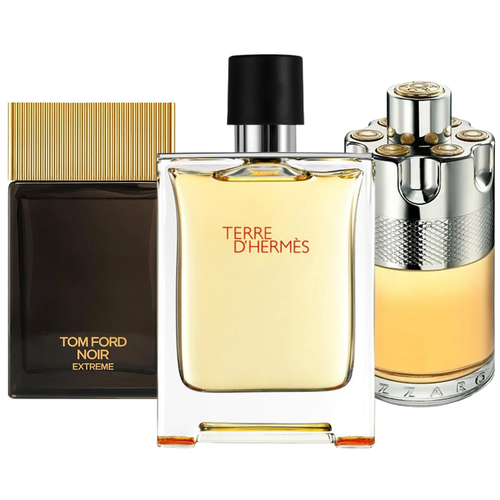 Set di 3 Profumi Terre d’Hermès, Wanted e Noir extreme 100ml